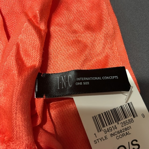 INC Coral Scarf - Picture 4 of 4
